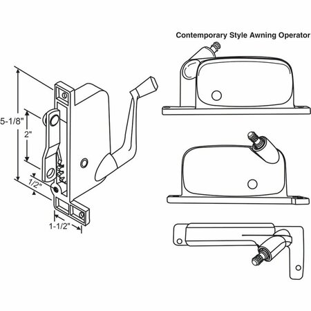 STRYBUC Awning Operator Mill 41-211P D